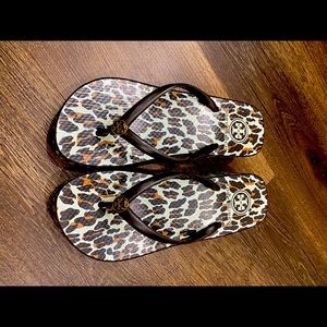 Tory Burch wedge flip flops